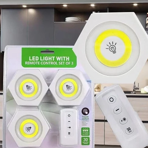 چراغ زیر کابینتی شش ضلعی ریموت دار